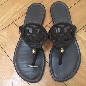 Tory Burch Chocolate Brown Miller Sandals size 7